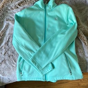 Spyder zip up teal jacket size XL, worn a handful of times